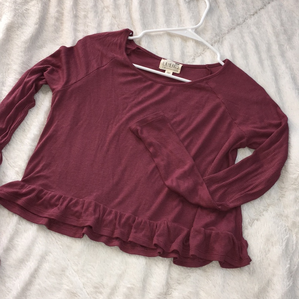PacSun mauve shirt